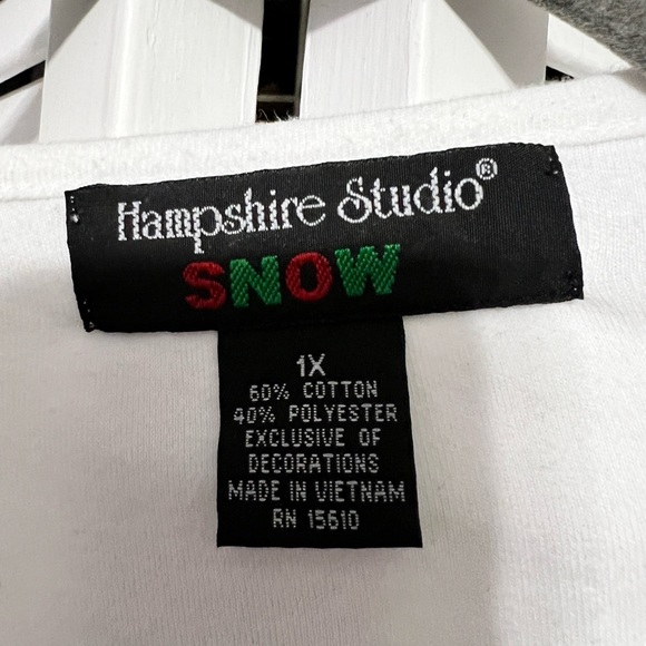 Christmas top, size 1X, 3/4 sleeve - Picture 4 of 9